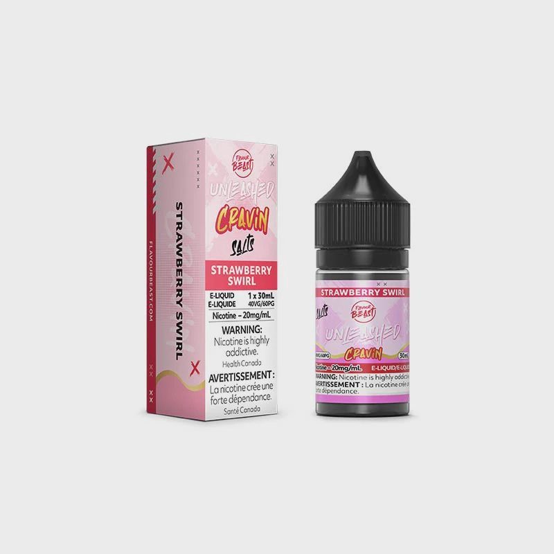 Flavour beast unleashed cravin strawberry swirl salt 30ml Flavour beast unleashed cravin strawberry swirl salt 30ml
