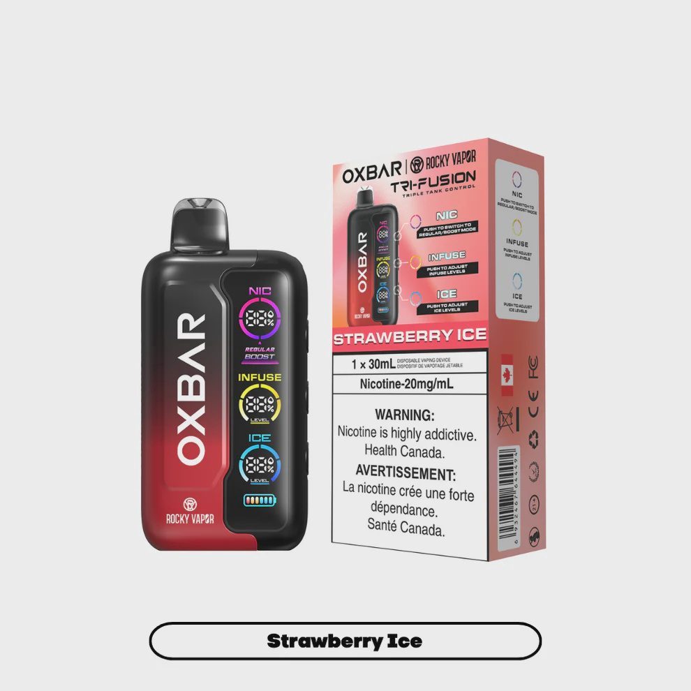 OXBAR tri-fusion strawberry ice OXBAR tri-fusion strawberry ice